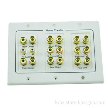 7.1 Surround Sound Distribution Wall Plate
